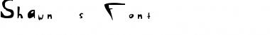 Shawn's Font Regular Font Title Preview