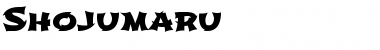 Shojumaru Regular Font Title Preview