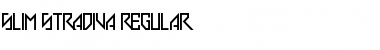 Slim Stradiva Regular Font Title Preview