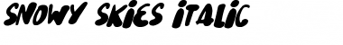 Snowy Skies Italic Font Title Preview