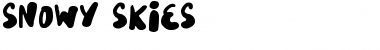Snowy Skies Regular Font Title Preview