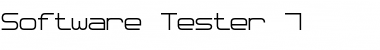 Software Tester 7 Regular Font Title Preview