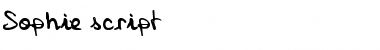 sophie Regular Font Title Preview