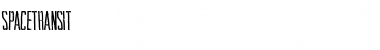 SpaceTransit Regular Font Title Preview