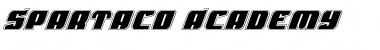 Spartaco Academy Regular Font Title Preview