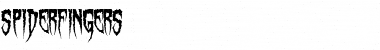 Spiderfingers Regular Font Title Preview