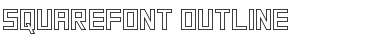 SquareFont Outline Regular Font Title Preview