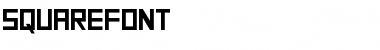 SquareFont Regular Font Title Preview