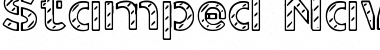Stamped Navy Font Regular Font Title Preview