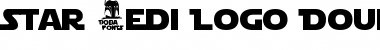 Star Jedi Logo DoubleLine1 Regular Font Title Preview