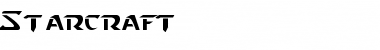 Starcraft Regular Font Title Preview