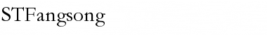 STFangsong Regular Font Title Preview