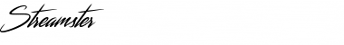 Streamster Regular Font Title Preview