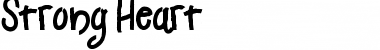 Strong Heart Regular Font Title Preview