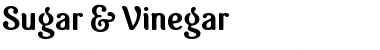 Sugar & Vinegar Regular Font Title Preview