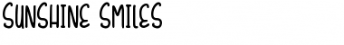 Sunshine Smiles Regular Font Title Preview