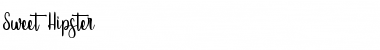 Sweet Hipster Regular Font Title Preview