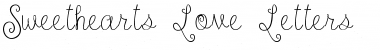 Sweethearts Love Letters Regular Font Title Preview