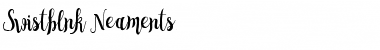 Swistblnk Neaments Regular Font Title Preview