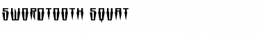 Swordtooth Squat Regular Font Title Preview