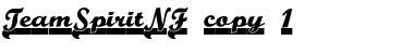 Team Spirit NF Regular Font Title Preview