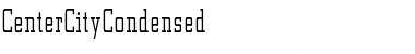 CenterCityCondensed Regular Font Title Preview