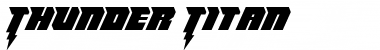 Thunder Titan Regular Font Title Preview