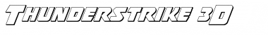 Thunderstrike 3D Regular Font Title Preview