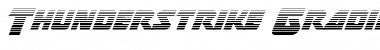 Thunderstrike Gradient Regular Font Title Preview