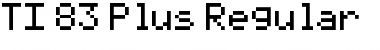 TI-83 Plus Regular Font Title Preview