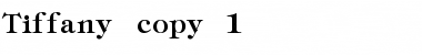 Tiffany Normal Font Title Preview
