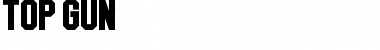 TOP GUN Regular Font Title Preview