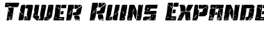 Tower Ruins Expanded Italic Expanded Italic Font Title Preview