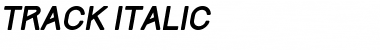 Track Italic Font Title Preview
