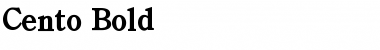 Cento Bold Font Title Preview