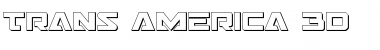 Trans-America 3D Regular Font Title Preview