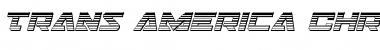 Trans-America Chrome Italic Italic Font Title Preview