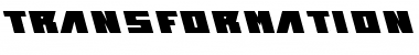 transformation Regular Font Title Preview