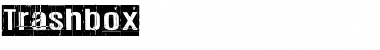 Trashbox Regular Font Title Preview