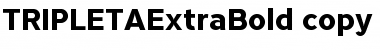 TRIPLETA ExtraBold ExtraBold Font Title Preview