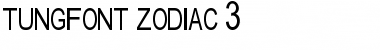 tungfont zodiac 3 Regular Font Title Preview