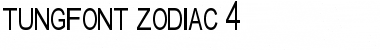 tungfont zodiac 4 Regular Font Title Preview