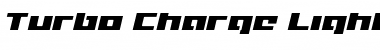 Turbo Charge Light Italic Light Italic Font Title Preview