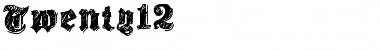 Twenty12 Regular Font Title Preview