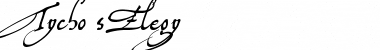 Tycho'sElegy Regular Font Title Preview