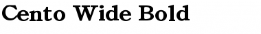 Cento Wide Bold Font Title Preview