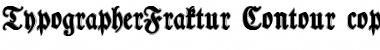 TypographerFraktur Contour Regular Font Title Preview