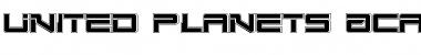 United Planets Academy Regular Font Title Preview