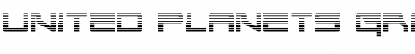 United Planets Gradient Regular Font Title Preview