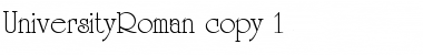 UniversityRoman Normal Font Title Preview